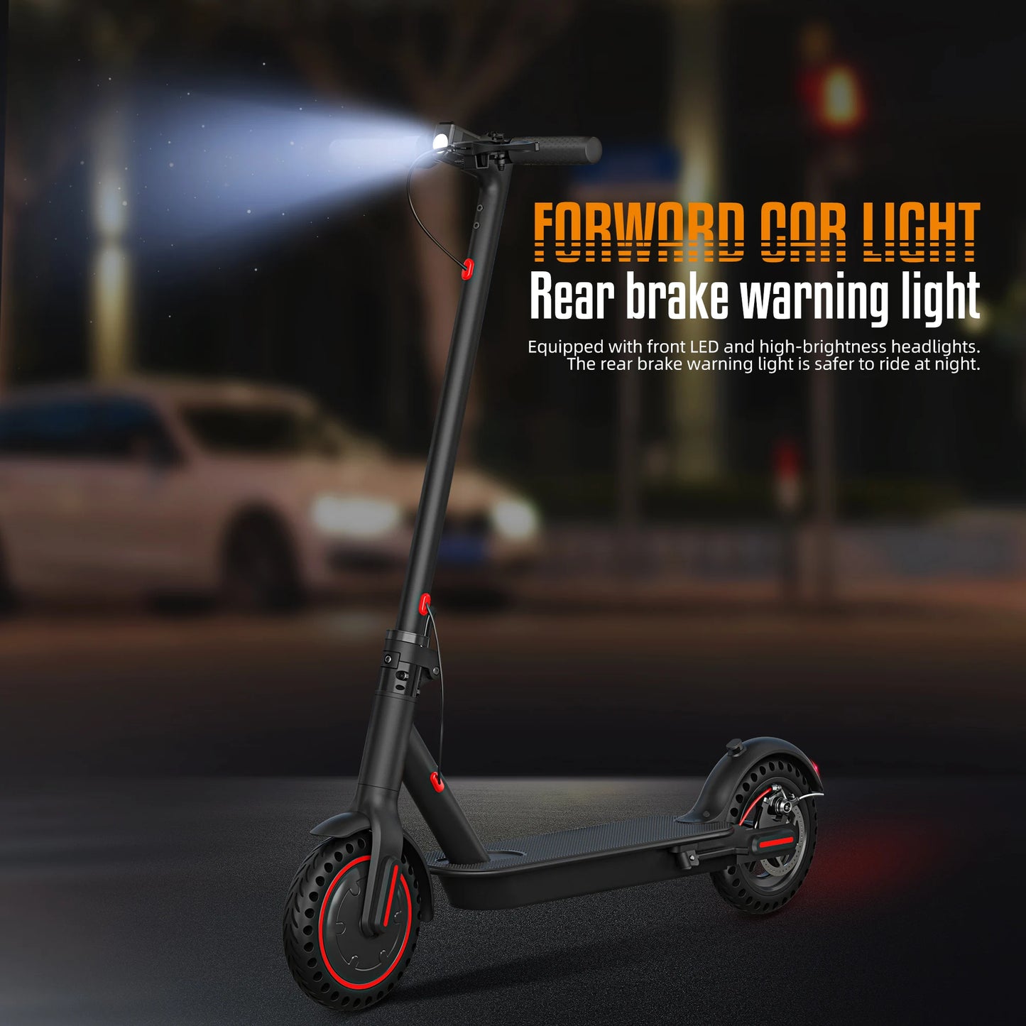 Foldable Electric Scooter with Dual Brake System for All Ages