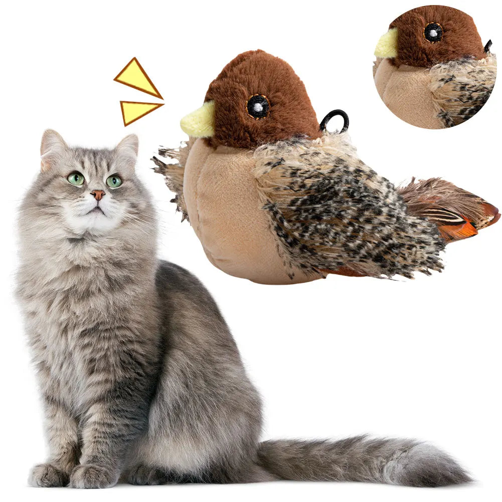 Interactive Cat Toys Flapping Bird Toy Flying Wings