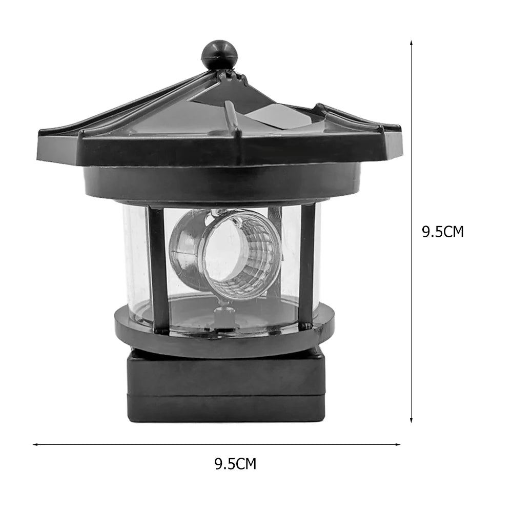 Lighthouse Solar LED Garden Light with Rotating Beam Effect