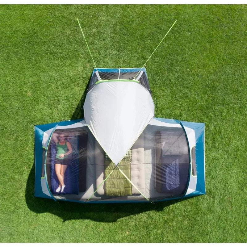 Ozark Trail Family Camping Tent with Screen Porch Protection