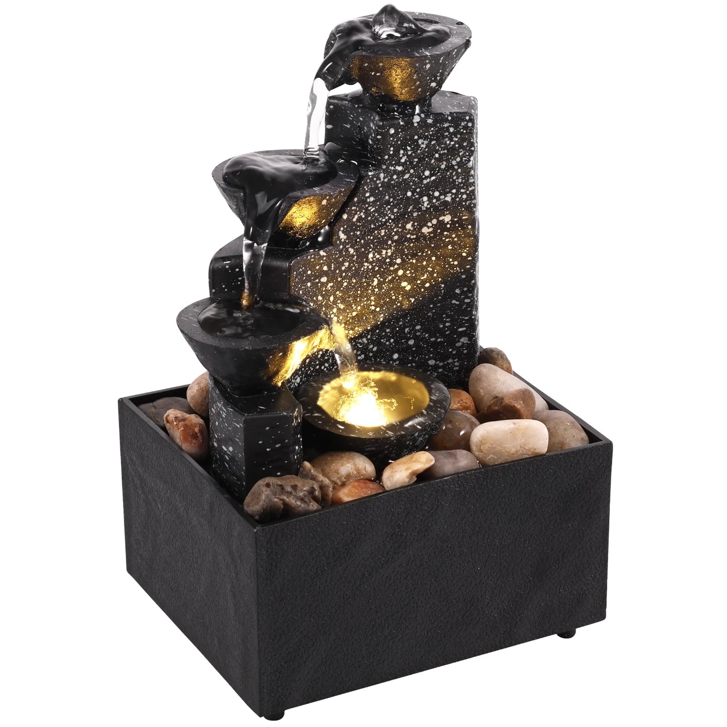 Art Waterfall Fountain Desktop Ornament For Living Room