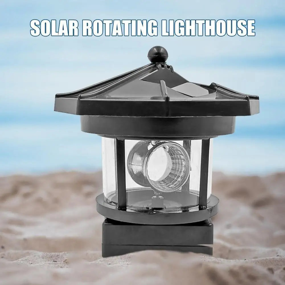 Lighthouse Solar LED Garden Light with Rotating Beam Effect