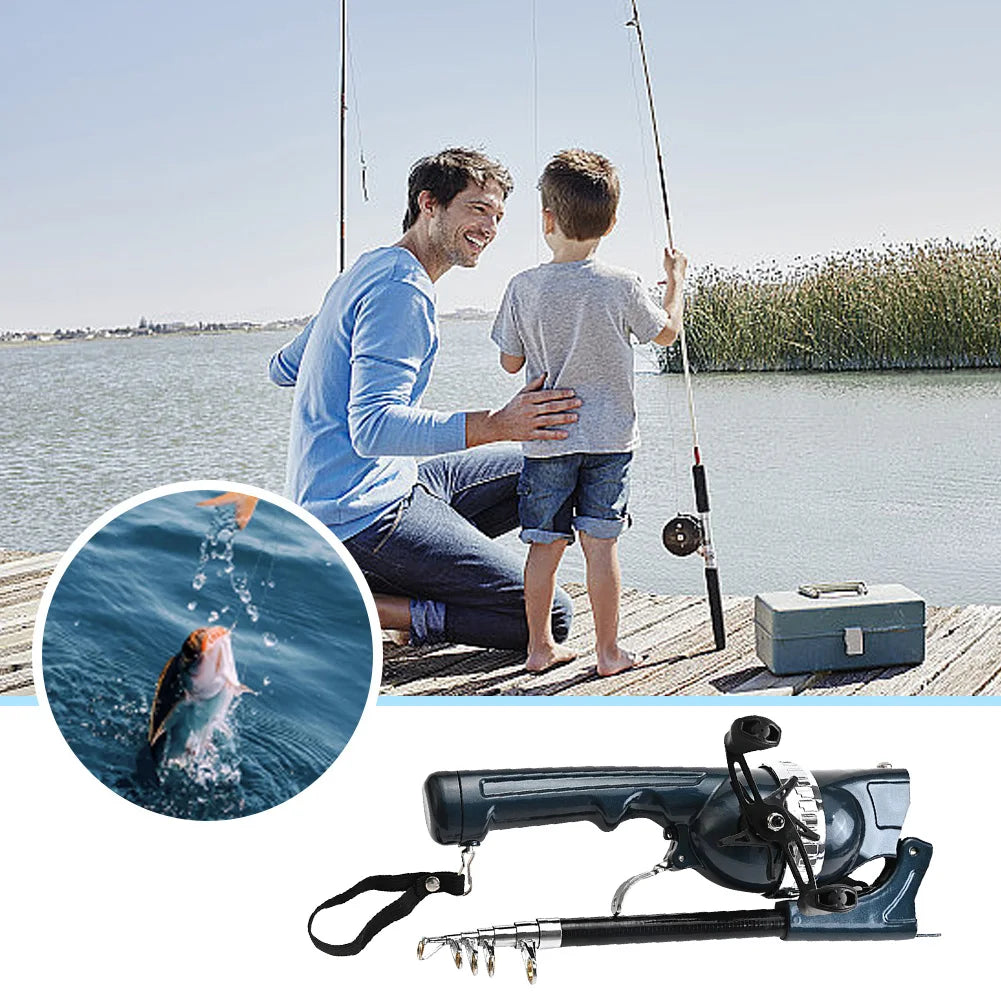 Portable Folding Fishing Rod with Reel for Travel Adventures