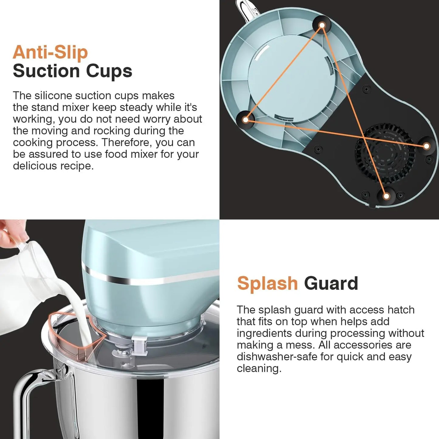 Countertop Mixer With 10 Speed Tilt Head And Dough Hook