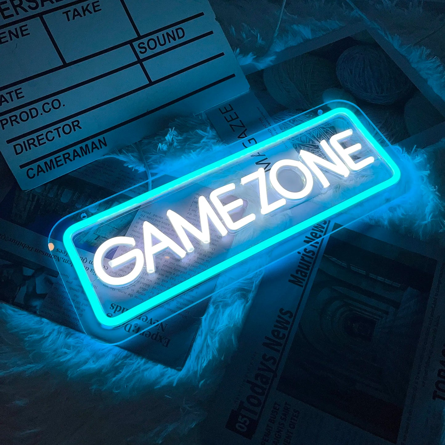 Game Zone Neon LED Sign Wall Decor for Gamers