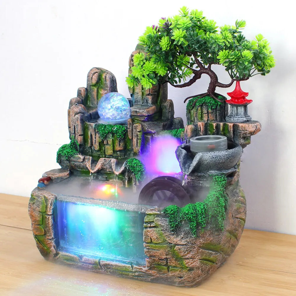 Fountain Rockery Feng Shui Water Sound Desktop Decor