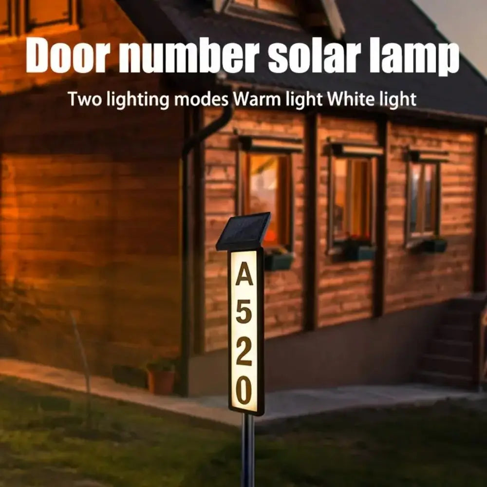 Powered LED Lighting Address Sign For Houses And Home