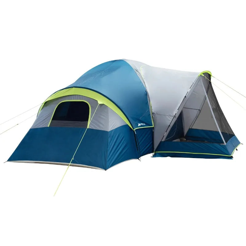 Ozark Trail Family Camping Tent with Screen Porch Protection