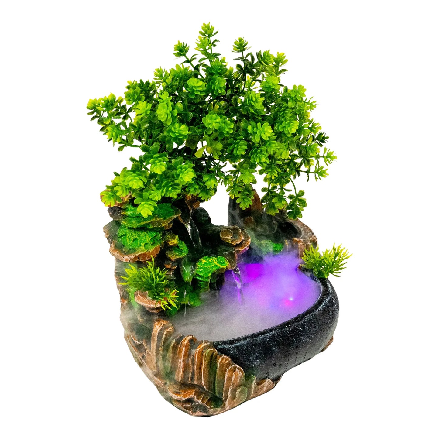 Indoor Water Fountain with LED Light for Relaxing Atmosphere