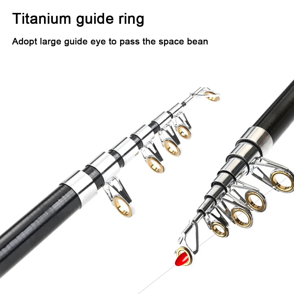 Portable Folding Fishing Rod with Reel for Travel Adventures