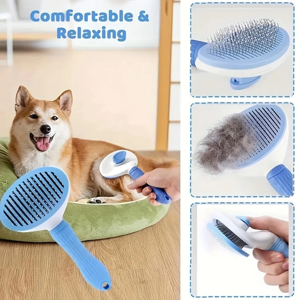 Pet Grooming Set for Dogs with Flea Comb and Clippers
