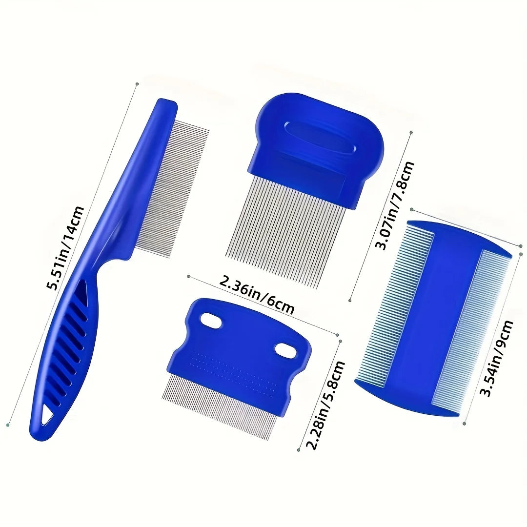 Stainless Steel Flea and Lice Grooming Comb for Pets