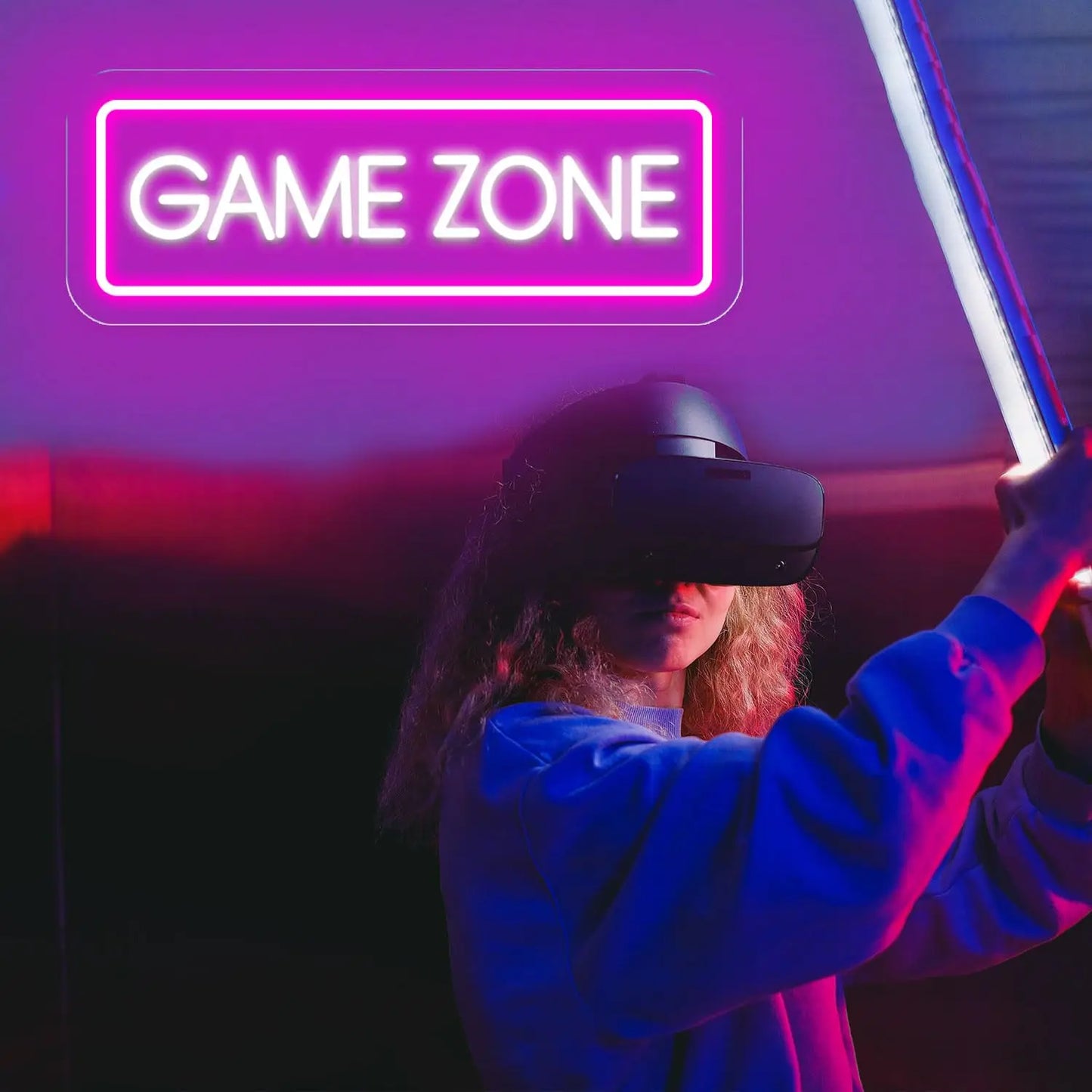Game Zone Neon LED Sign Wall Decor for Gamers