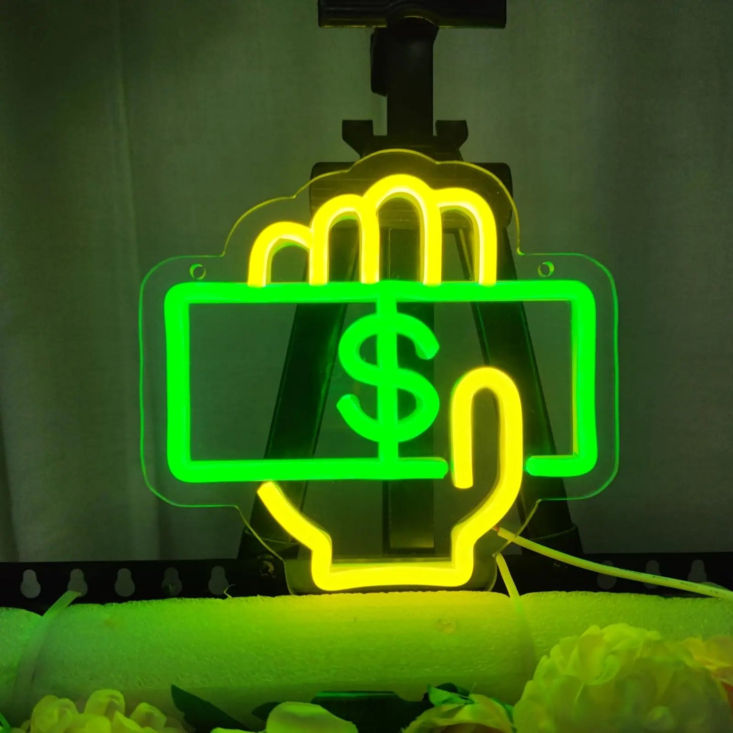 Money Neon Sign LED Light for Bars and Restaurants