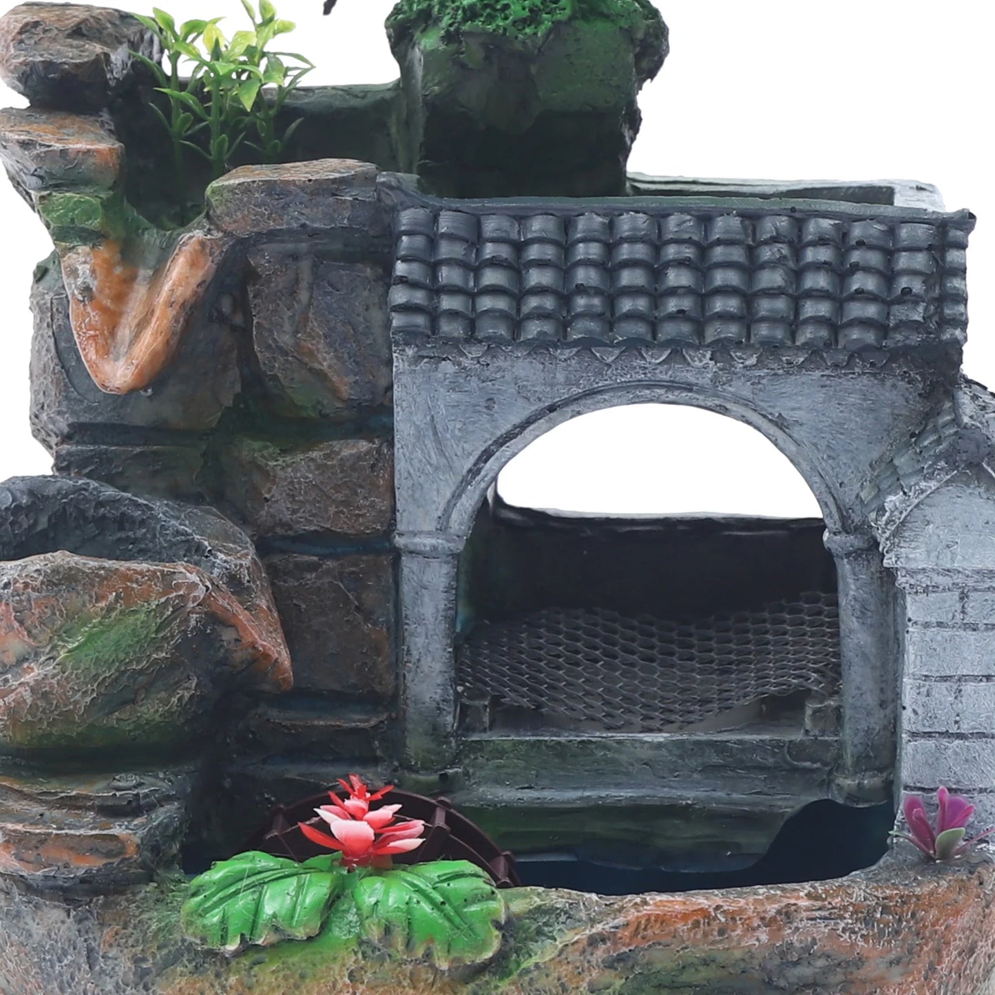 Miniature Mountain Waterfall Bonsai for Tranquil Home Atmosphere
