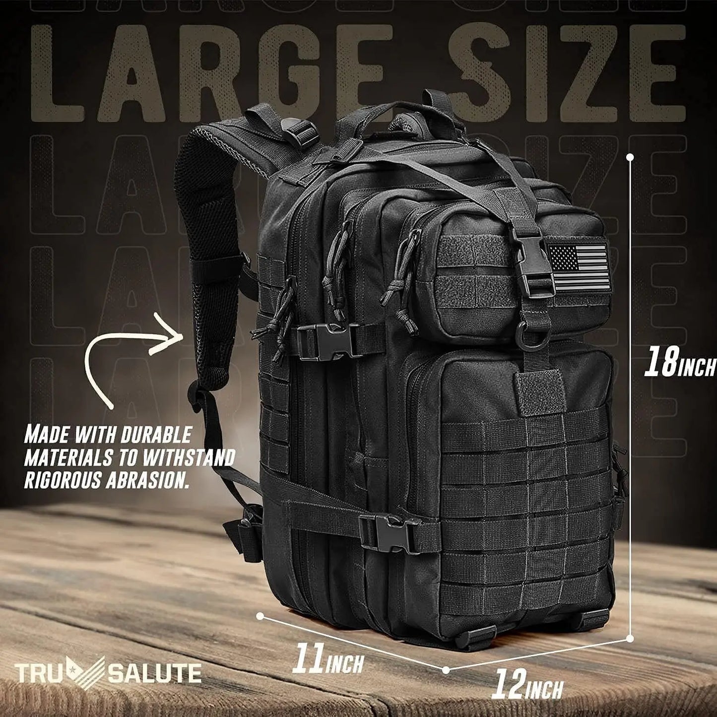 Military Tactical Backpack for Outdoor Adventures and Travel