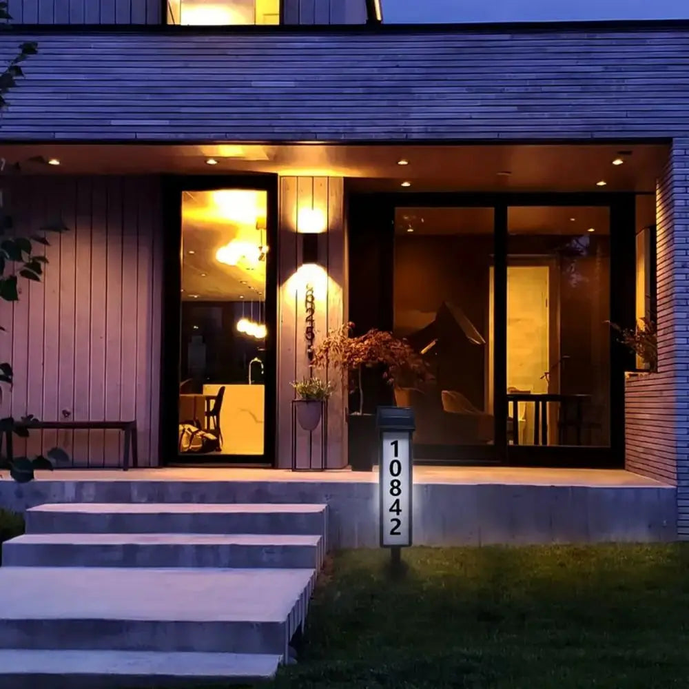 Powered LED Lighting Address Sign For Houses And Home