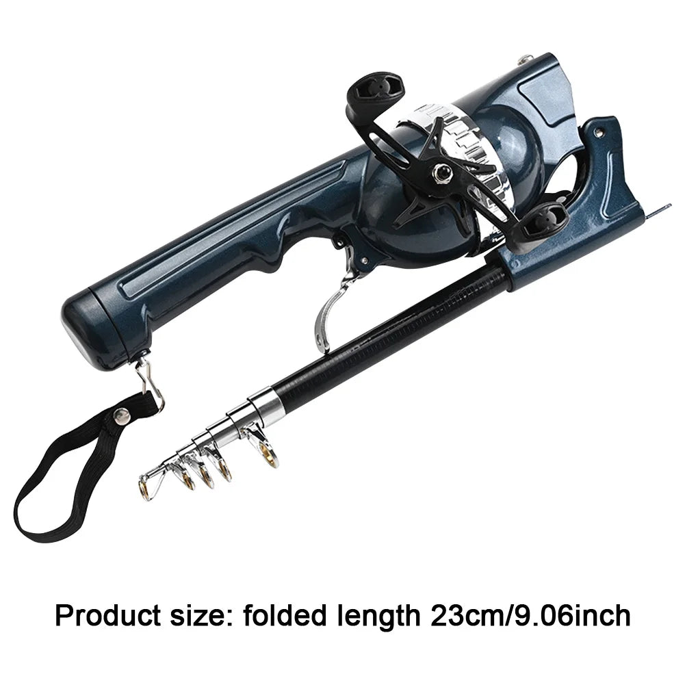 Portable Folding Fishing Rod with Reel for Travel Adventures