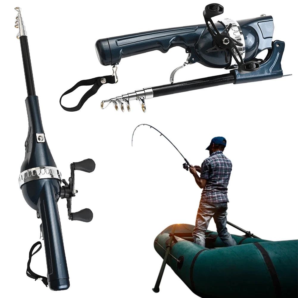Portable Folding Fishing Rod with Reel for Travel Adventures