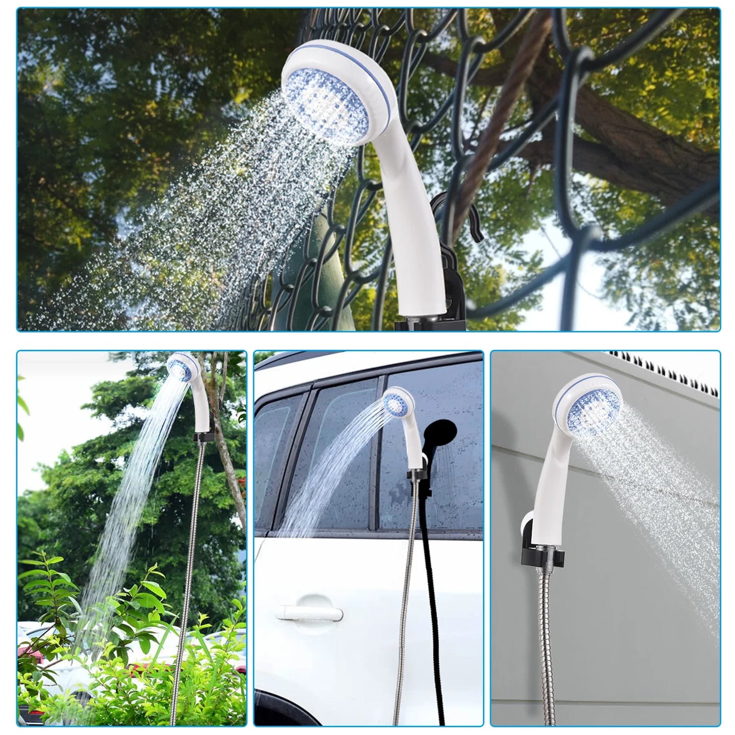 Rechargeable Outdoor Shower Pump For Camping And Garden