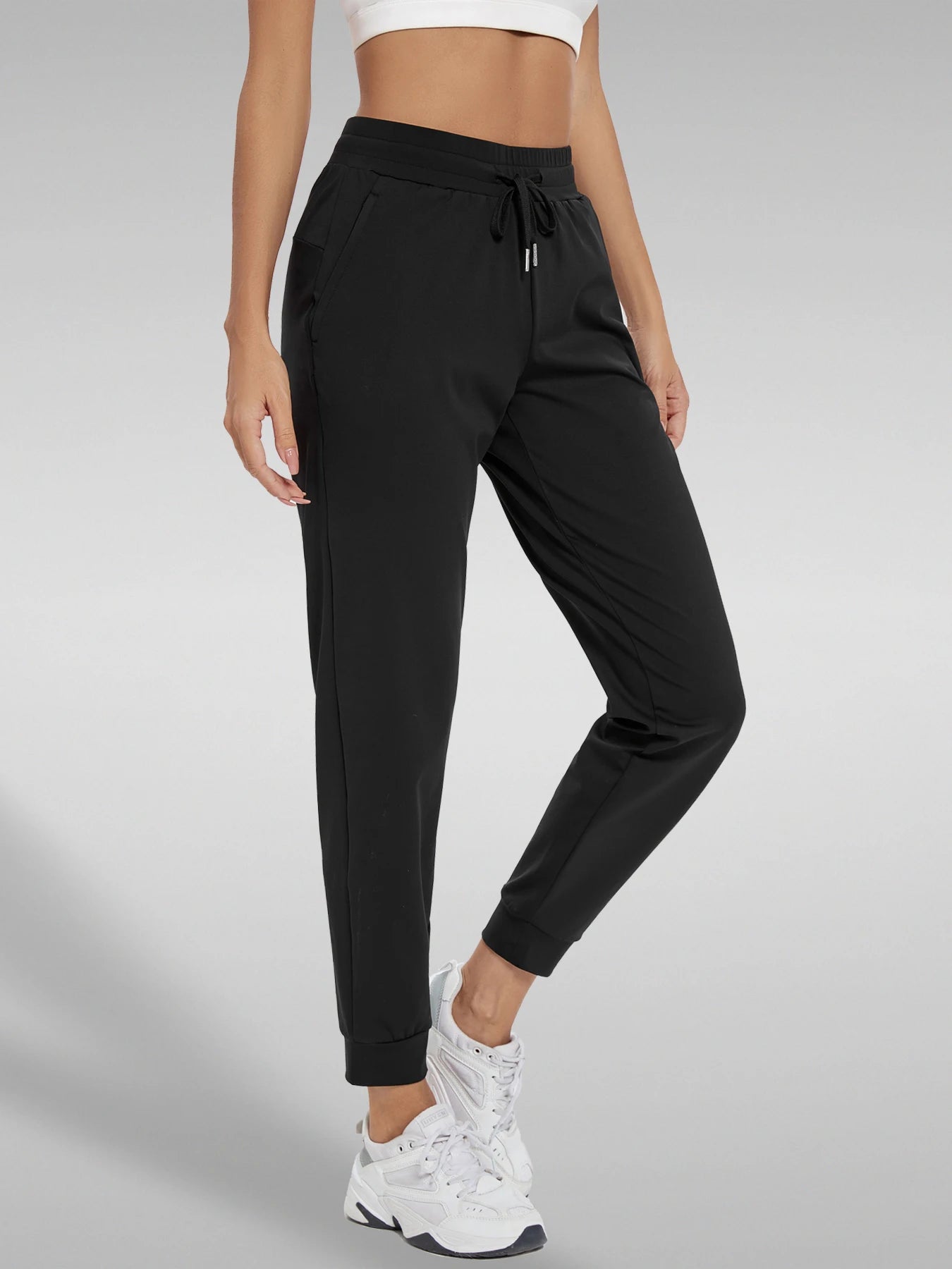 Women's High Waisted Joggers with Pockets for Active Lifestyle