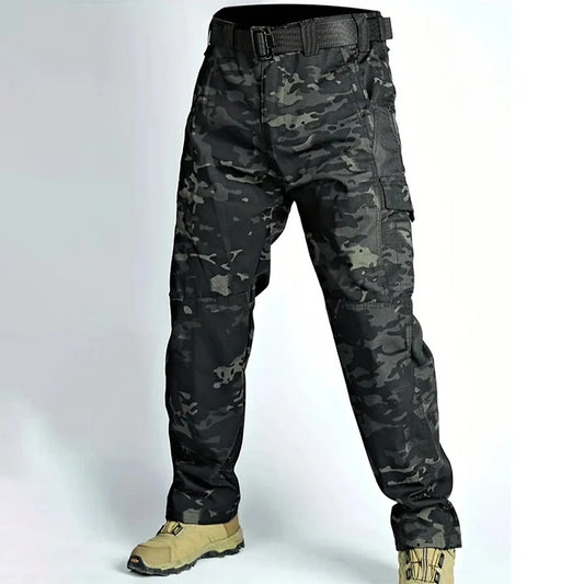 Men's Waterproof Tactical Cargo Pants for Outdoor Adventures