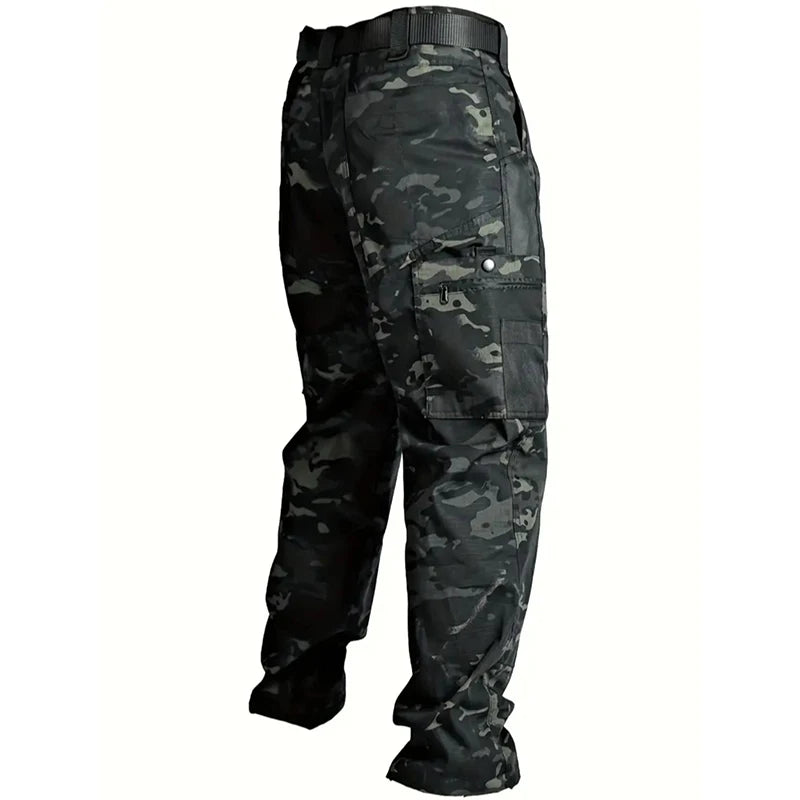 Men's Waterproof Tactical Cargo Pants for Outdoor Adventures