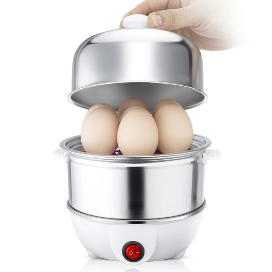 Electric Egg Cooker With Auto Shut Off For Poached Eggs