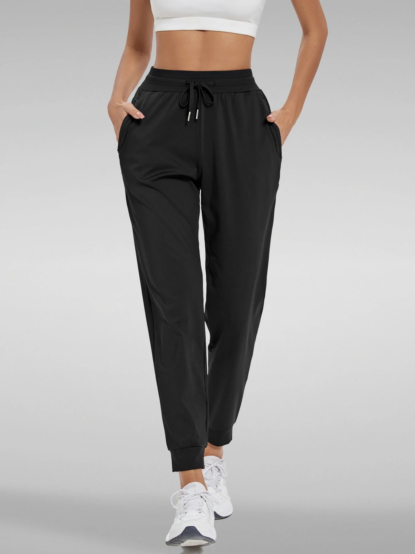 Women's High Waisted Joggers with Pockets for Active Lifestyle