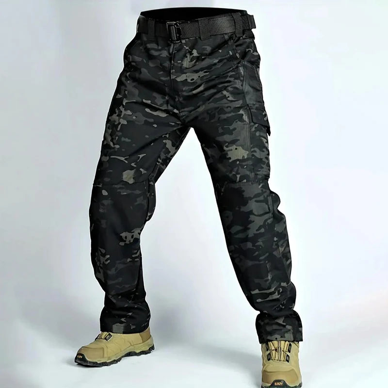 Men's Waterproof Tactical Cargo Pants for Outdoor Adventures