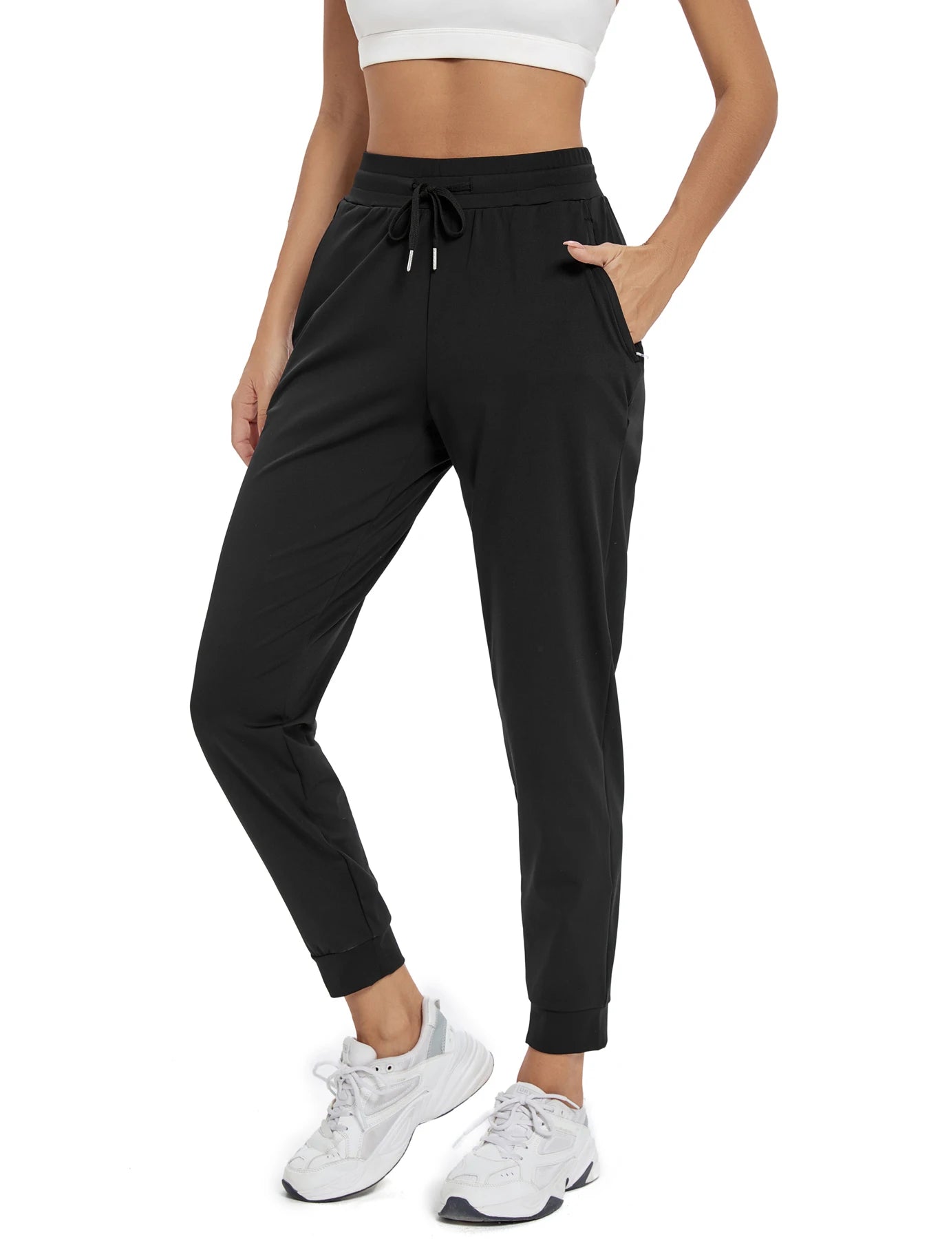 Women's High Waisted Joggers with Pockets for Active Lifestyle