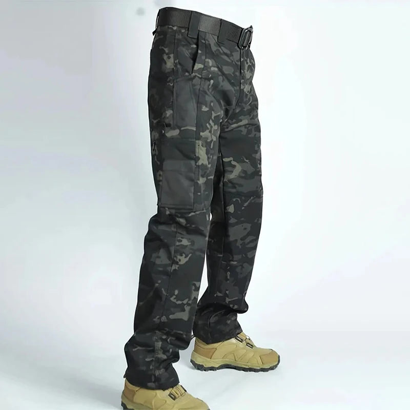 Men's Waterproof Tactical Cargo Pants for Outdoor Adventures