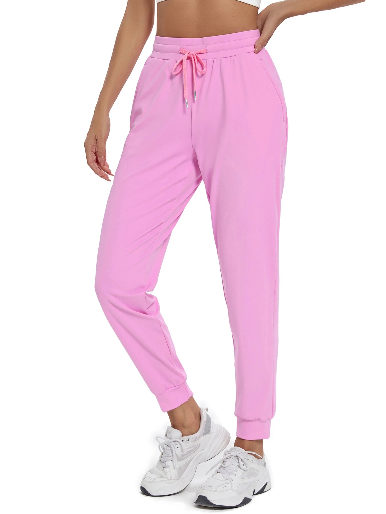 Women's High Waisted Joggers with Pockets for Active Lifestyle