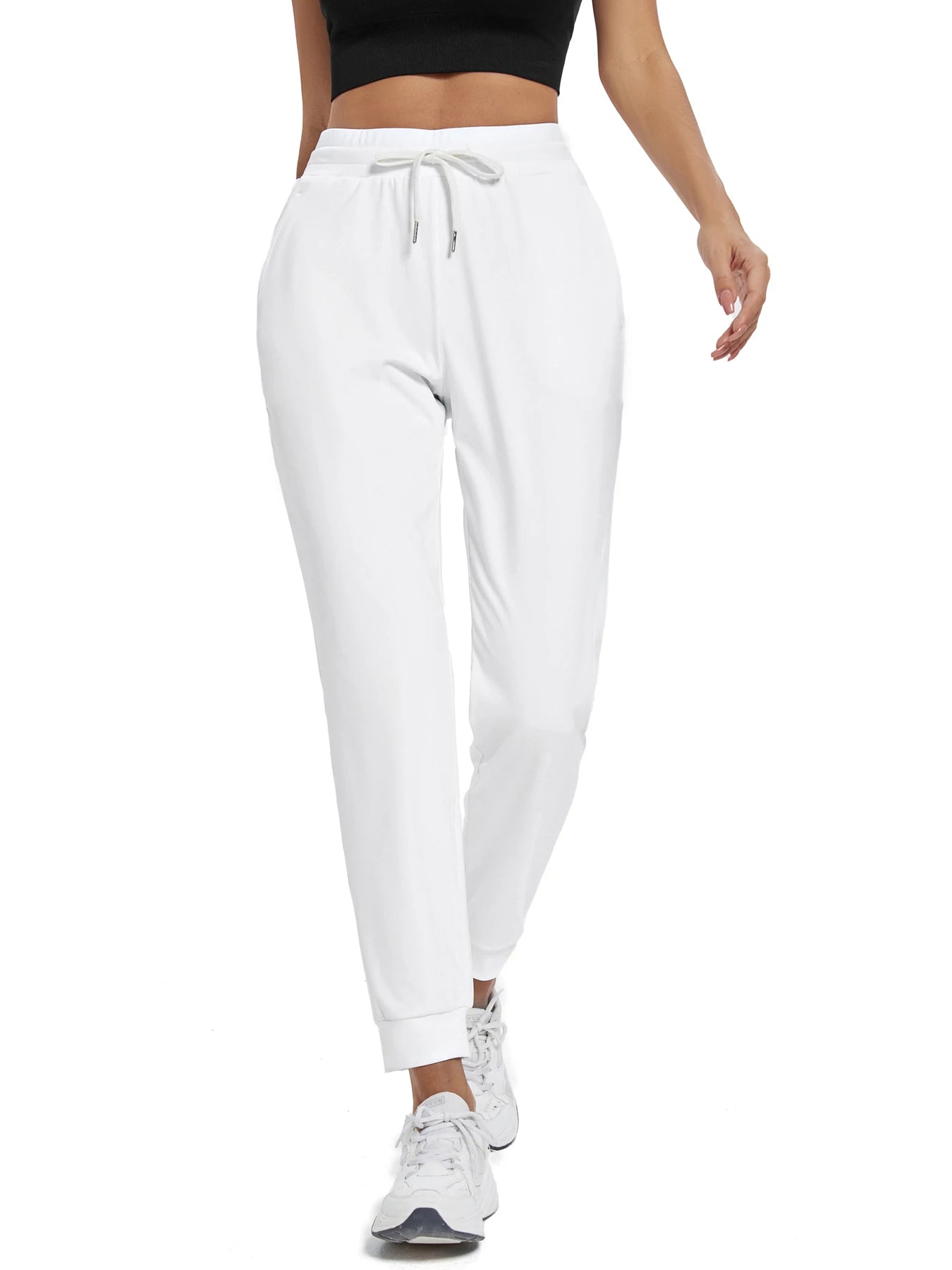 Women's High Waisted Joggers with Pockets for Active Lifestyle