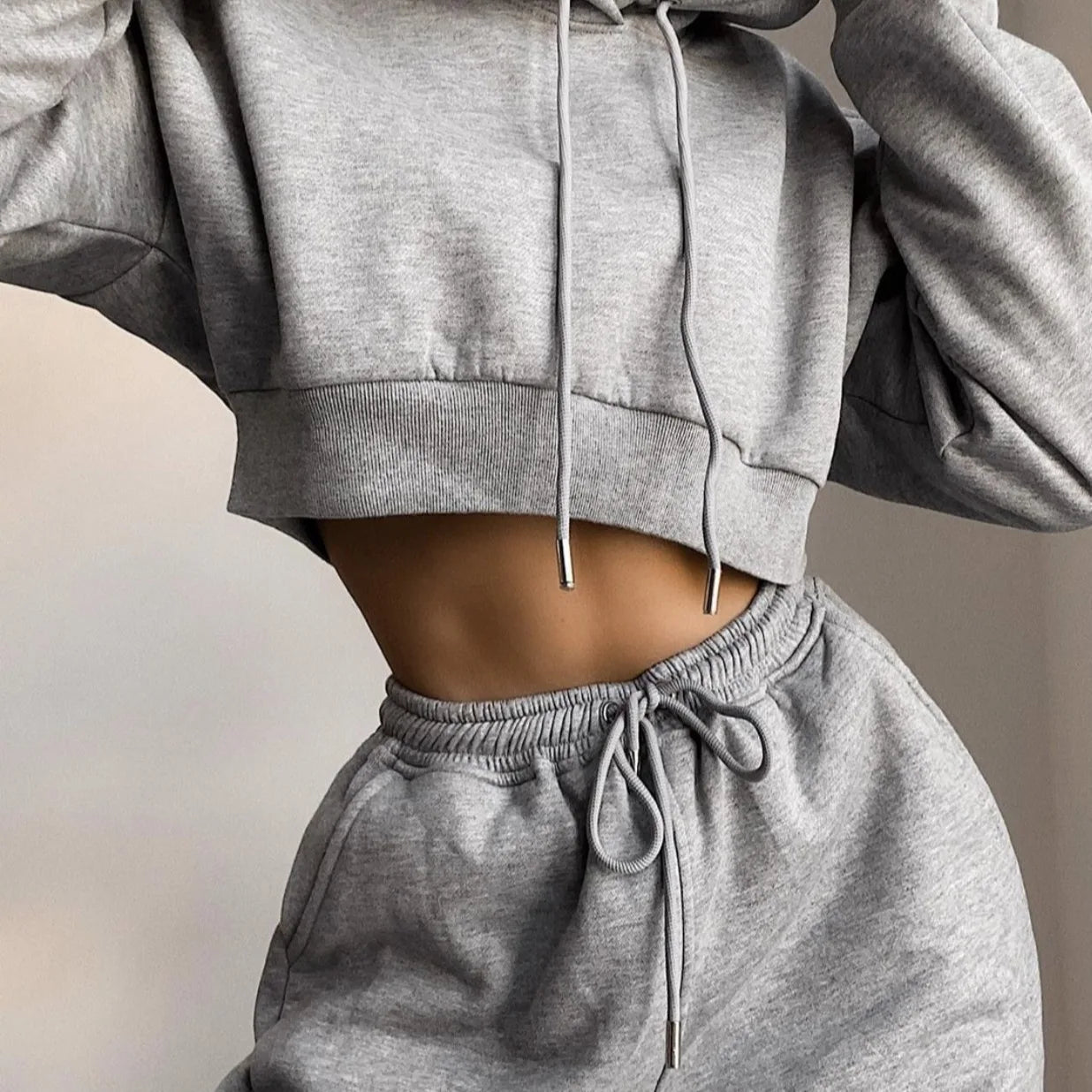 Women's Slim Fit Plus Velvet Two-Piece Sportswear
