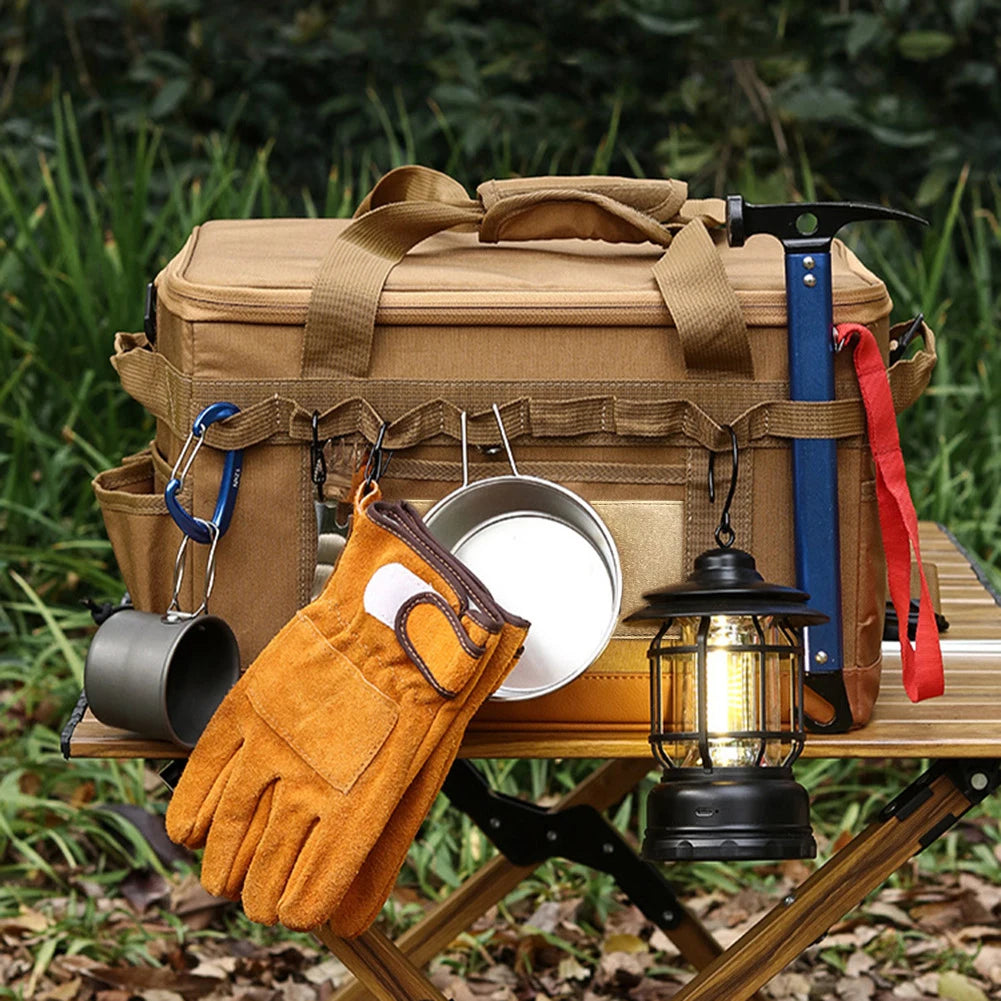 Camping Utensil Organizer Large Capacity Storage Bag