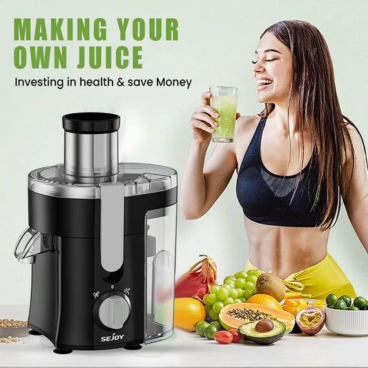 SEJOY Centrifugal Juicer Machine With Auto Pulp Ejection