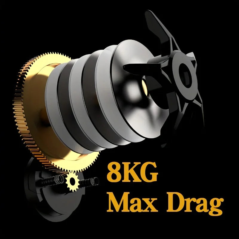 Integrated Stainless Steel Fishing Reel for Saltwater and Freshwater