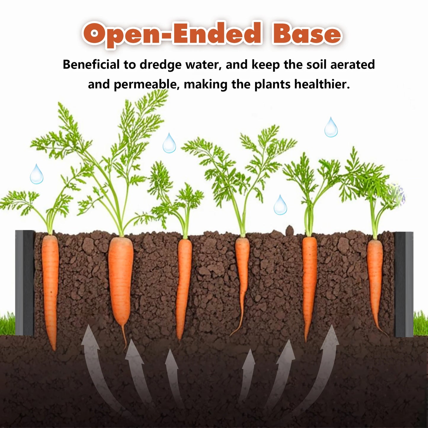 Metal Raised Garden Bed for Vegetables and Plants Outdoor Use