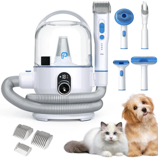 Professional Pet Grooming Vacuum with 5 Grooming Tools for Dogs Cats