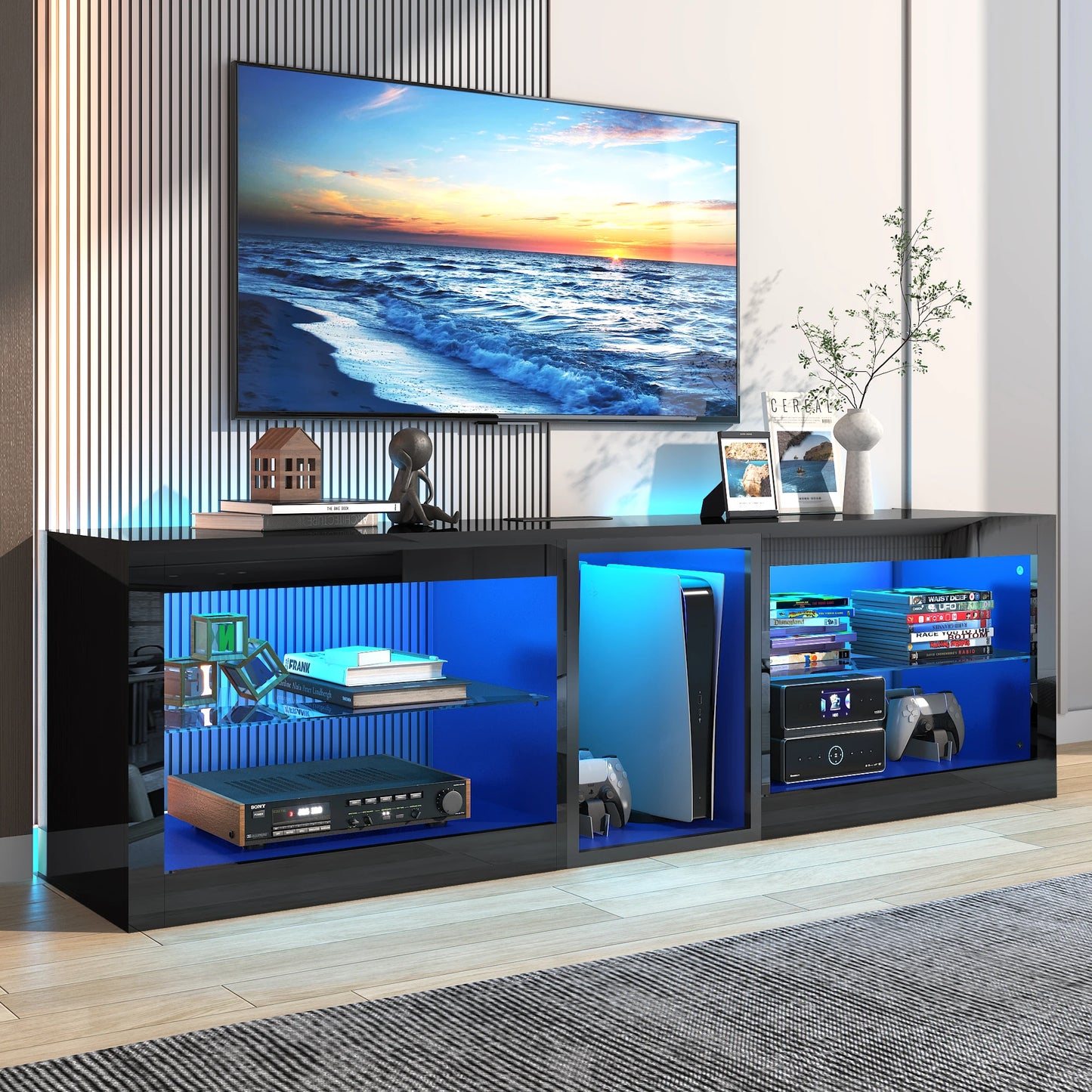 TV Stand with Drawers for 70 Inch TVs