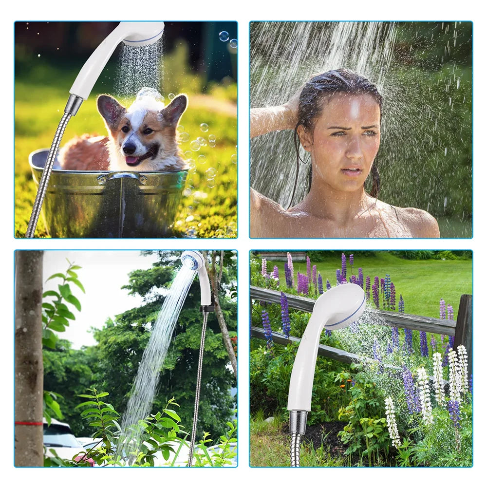 Rechargeable Outdoor Shower Pump For Camping And Garden