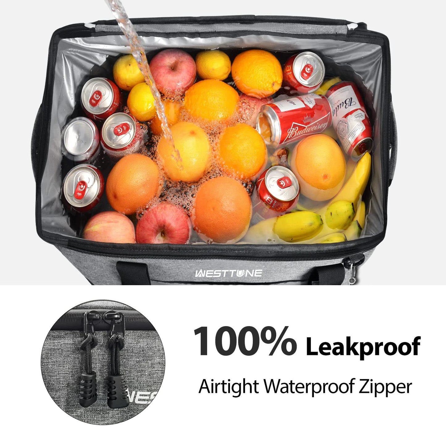 Westtune Portable Soft Cooler Bag for Travel and Camping