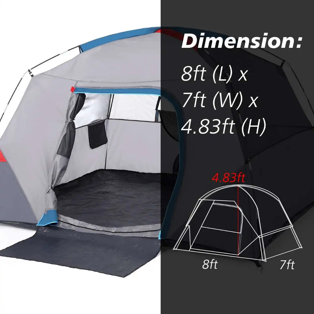 Easy Setup Camping Tent For Four Season Outdoor Shelter
