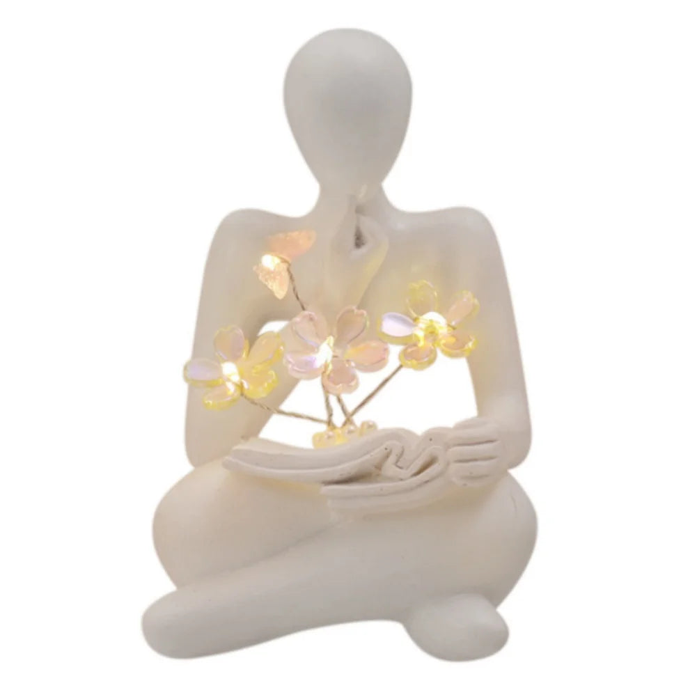 Abstract Resin Thinker Sculpture for Home Decoration and Gifts