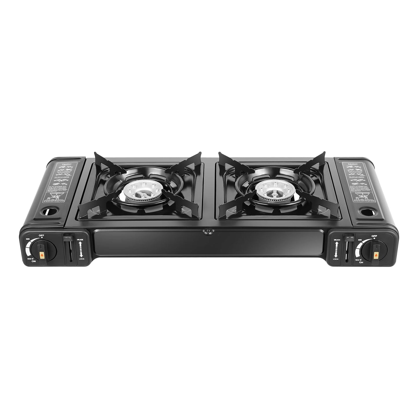 Two Burner Butane Camping Stove Kit With Baking Pan Case
