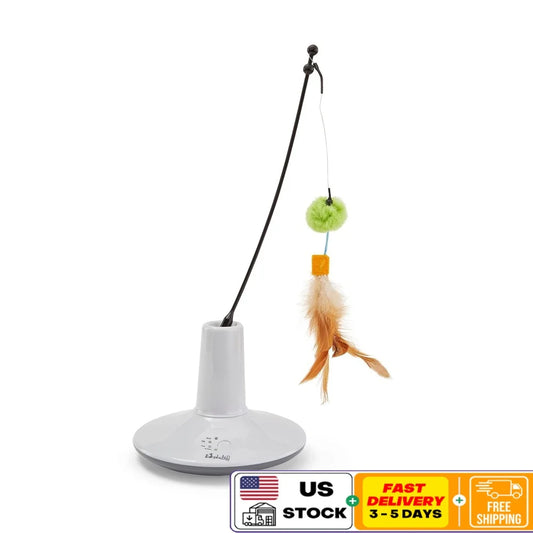 Interactive Electronic Cat Toy with Chasing Feather Motion