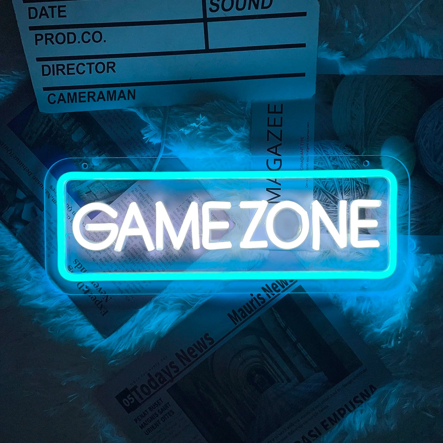 Game Zone Neon LED Sign Wall Decor for Gamers