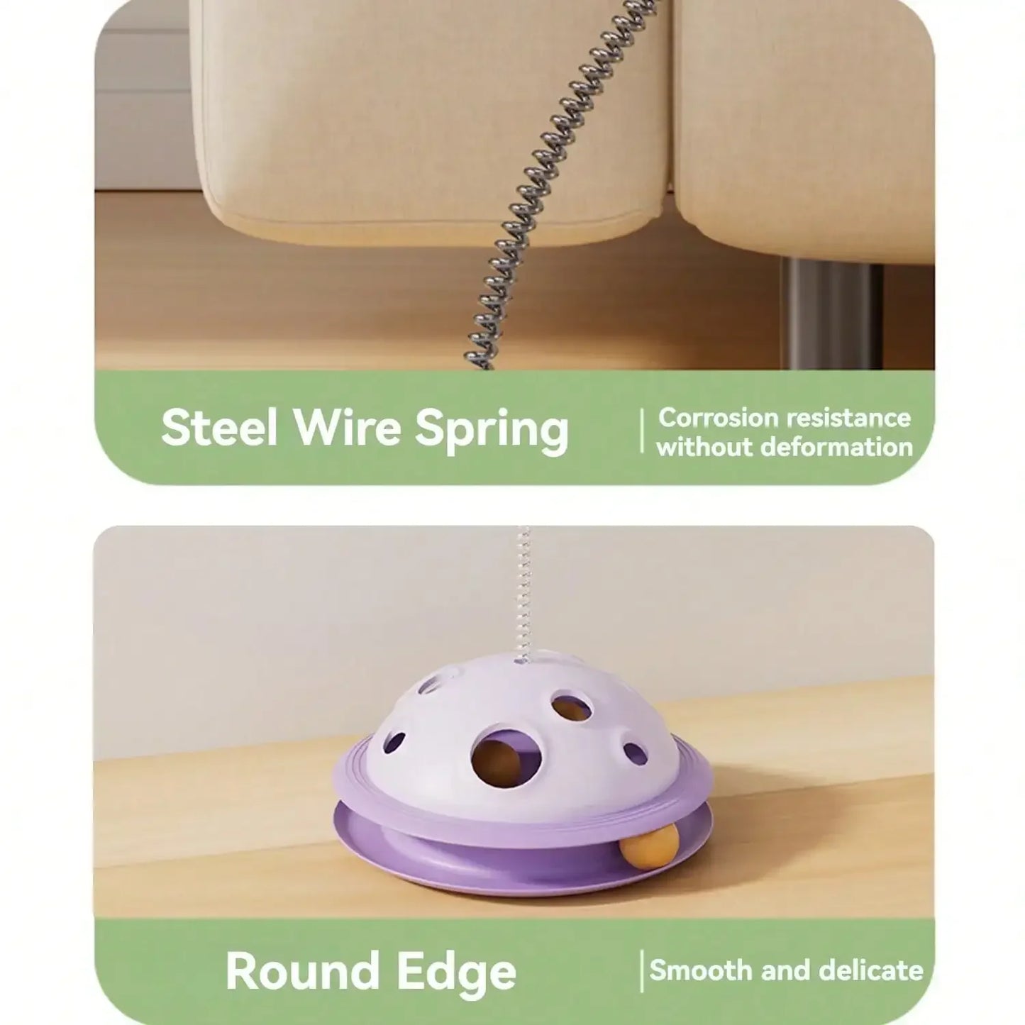 Rotating Cat Snack Dispenser Toy For Curious Pets Playful