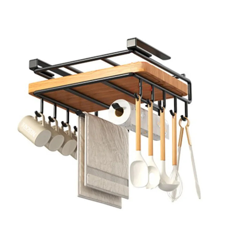 Kitchen Hanging Organizer with Hooks for Pots and Pans